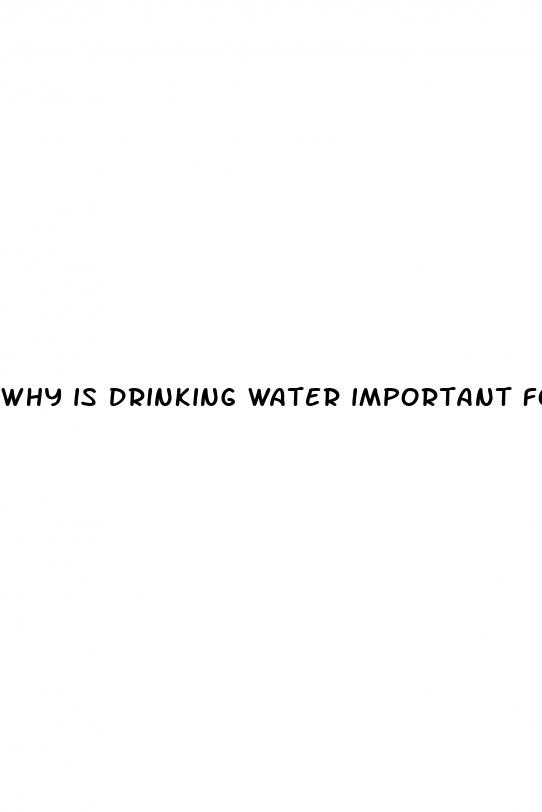 why is drinking water important for weight loss