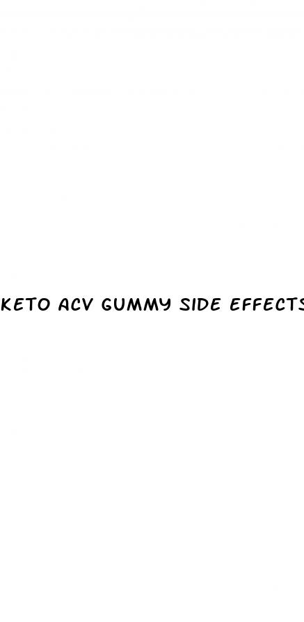 keto acv gummy side effects