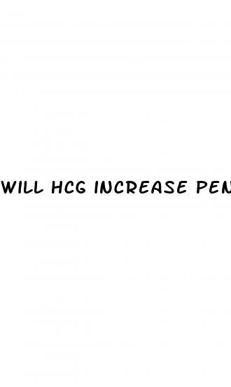 will hcg increase penis size