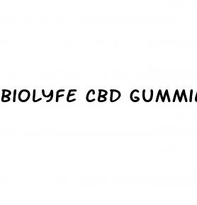 biolyfe cbd gummies for sex