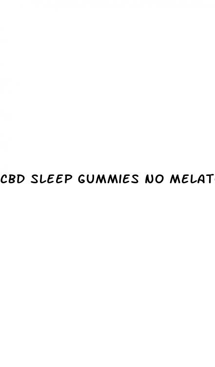 cbd sleep gummies no melatonin