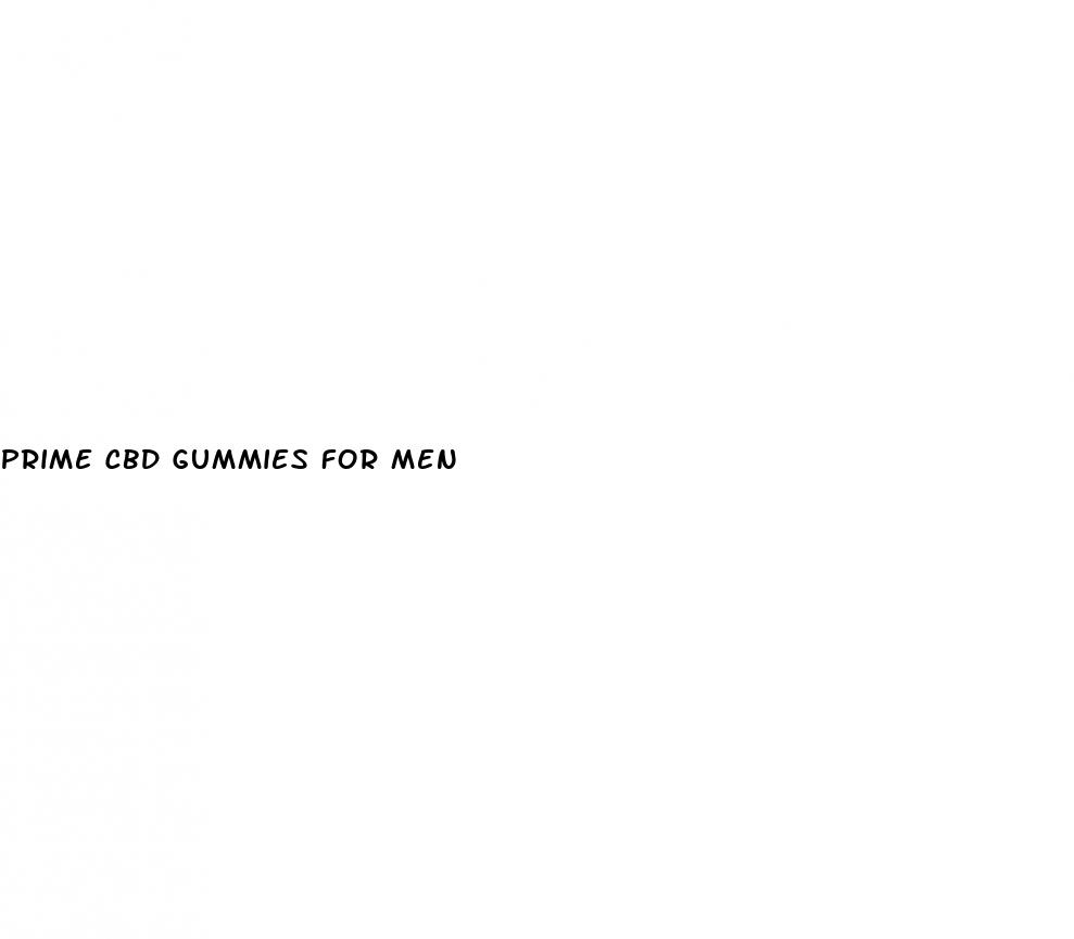 prime cbd gummies for men