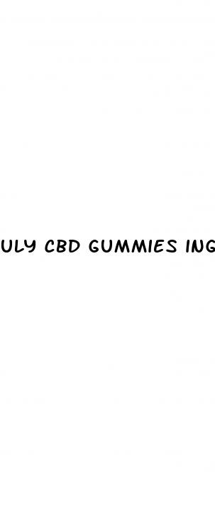 uly cbd gummies ingredients