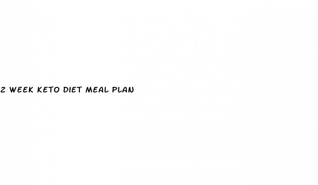 2 week keto diet meal plan