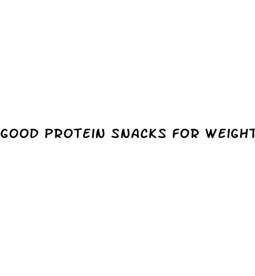 good protein snacks for weight loss