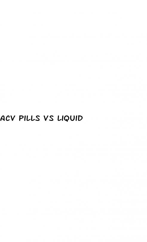 acv pills vs liquid