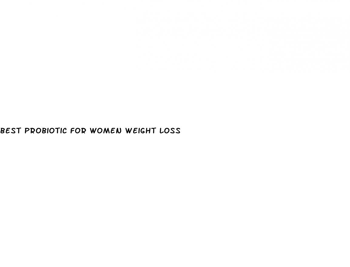 best probiotic for women weight loss