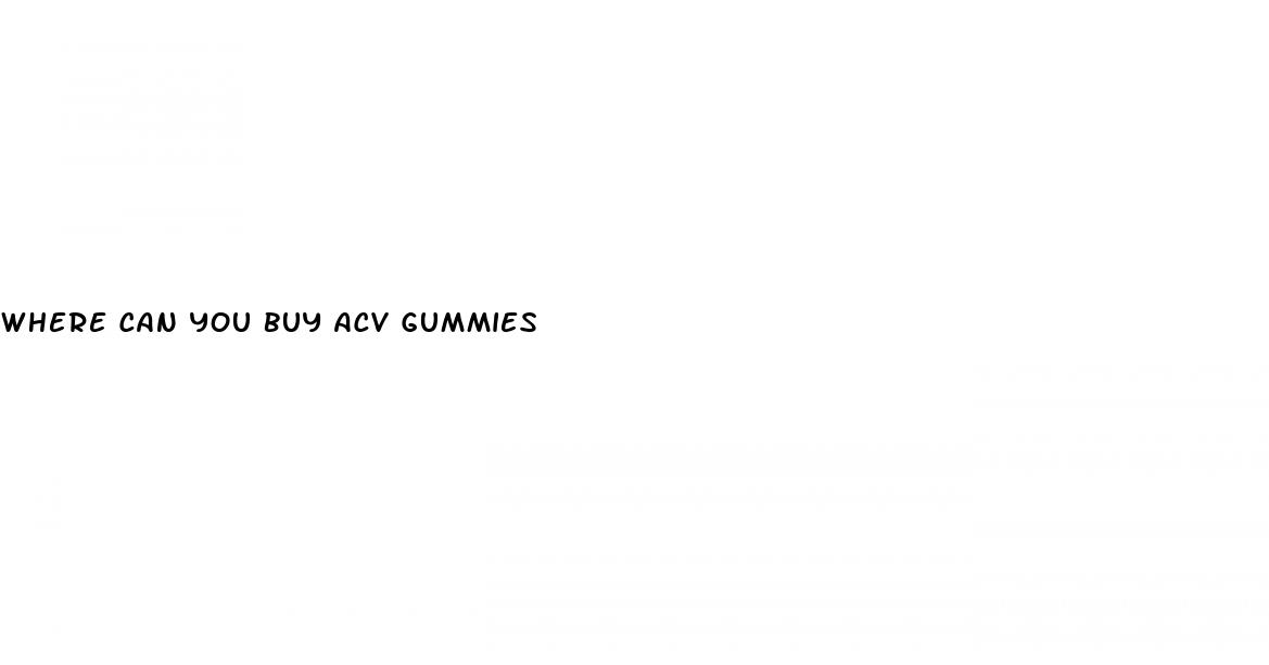 where can you buy acv gummies