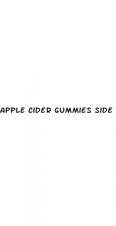 apple cider gummies side effects