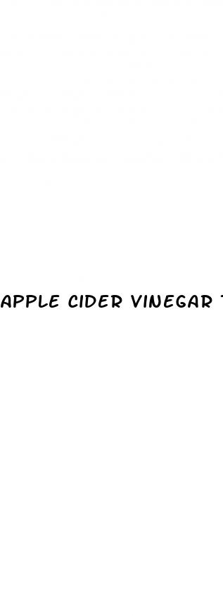 apple cider vinegar tea for weight loss