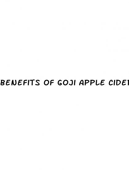 benefits of goji apple cider vinegar gummies