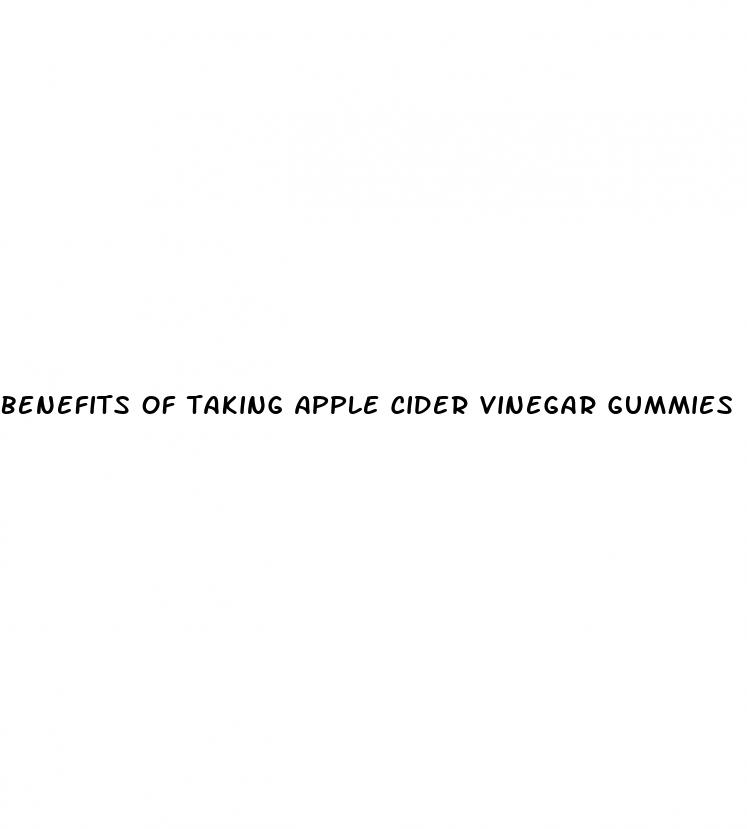 benefits of taking apple cider vinegar gummies