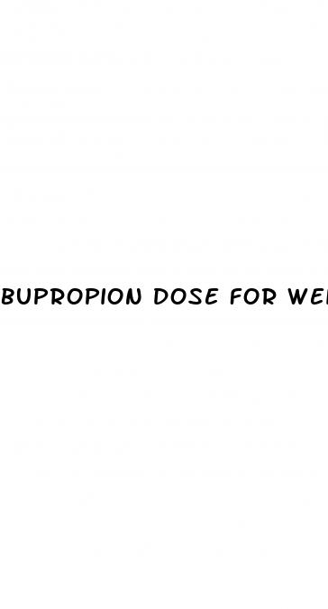 bupropion dose for weight loss