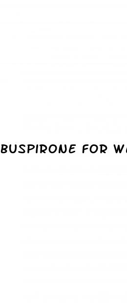 buspirone for weight loss