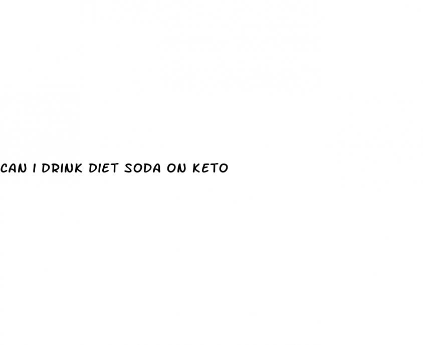 can i drink diet soda on keto