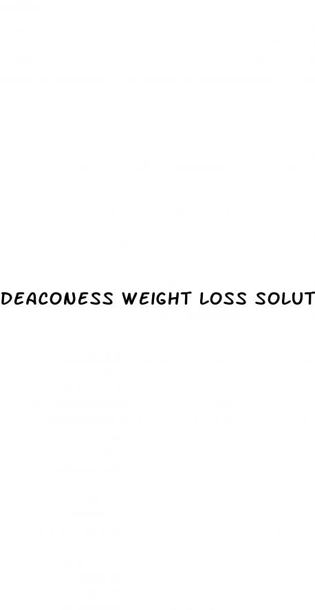 deaconess weight loss solutions