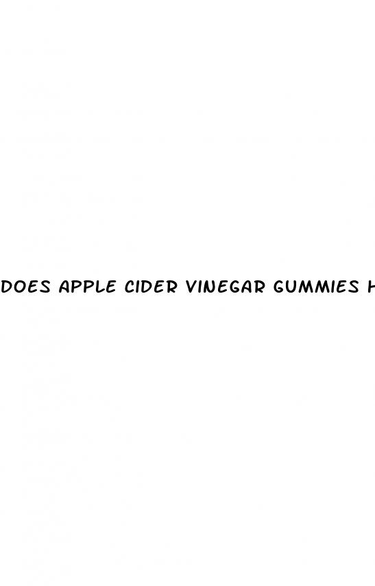 does apple cider vinegar gummies help weight loss