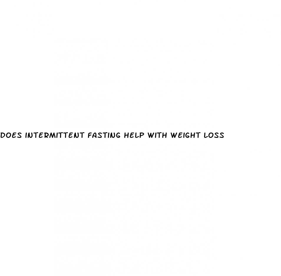 does intermittent fasting help with weight loss