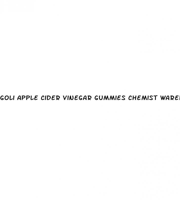 goli apple cider vinegar gummies chemist warehouse