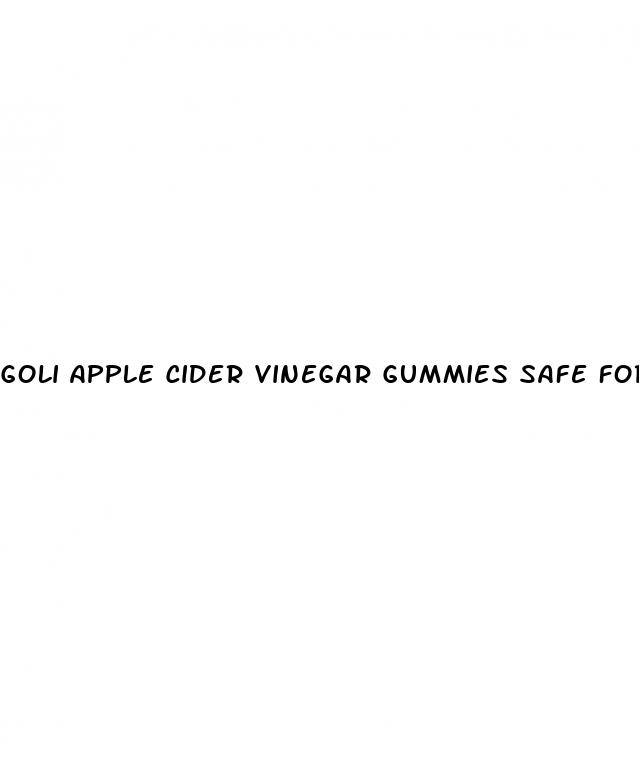 goli apple cider vinegar gummies safe for pregnancy