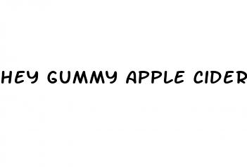 hey gummy apple cider vinegar gummies