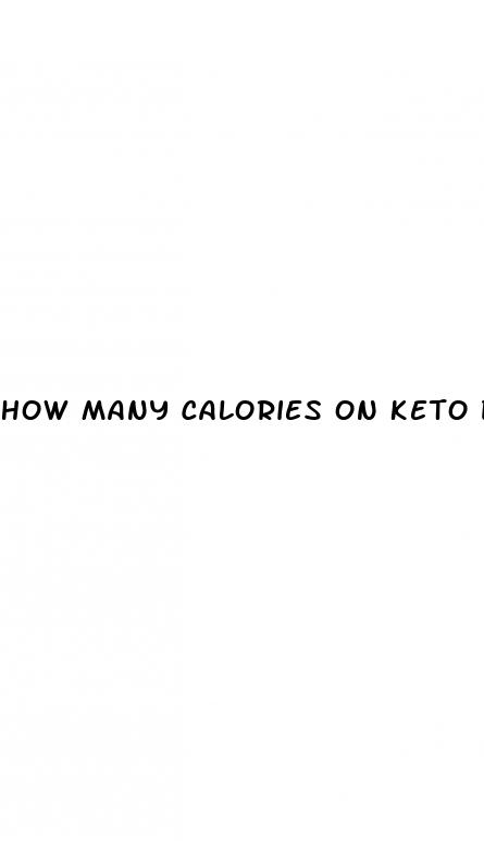 how many calories on keto diet female