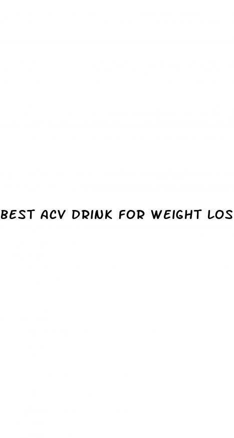 best acv drink for weight loss