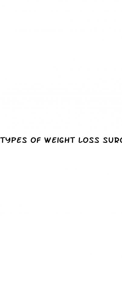 types of weight loss surgery