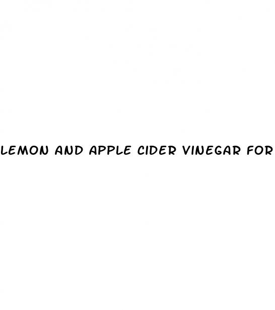 lemon and apple cider vinegar for weight loss