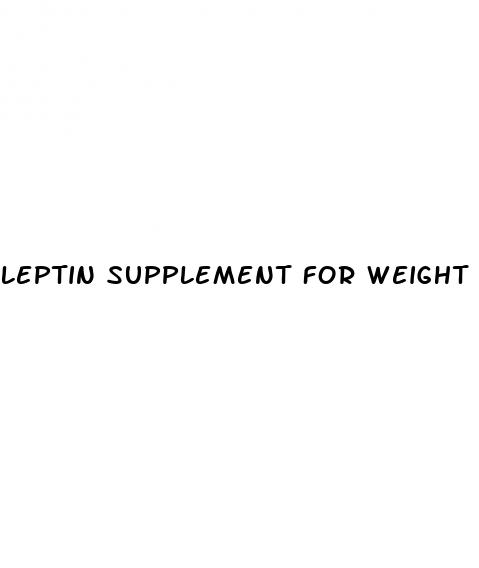 leptin supplement for weight loss
