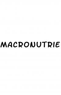 macronutrient goals for weight loss