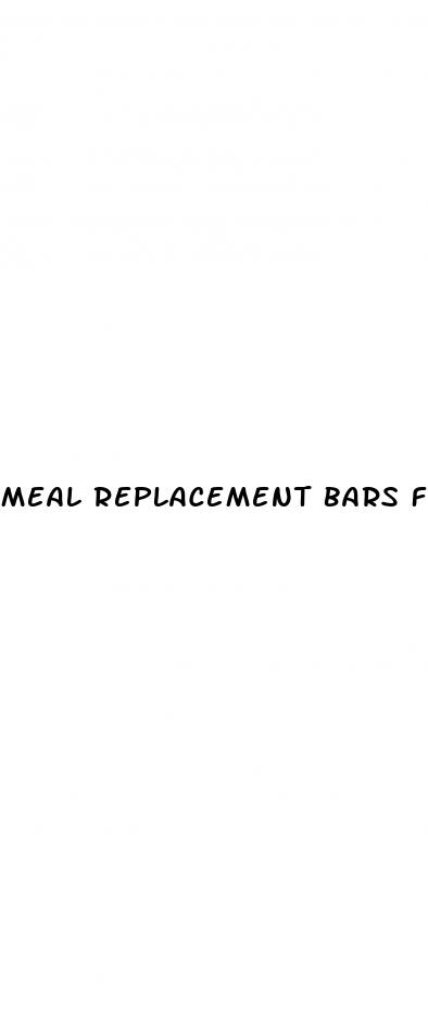 meal replacement bars for weight loss