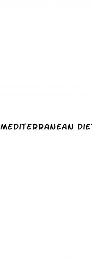 mediterranean diet weight loss plan