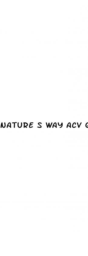 nature s way acv gummies
