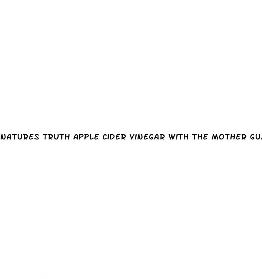 natures truth apple cider vinegar with the mother gummies
