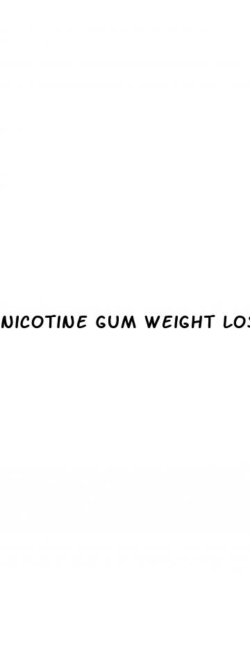 nicotine gum weight loss