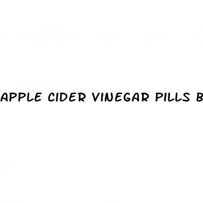 apple cider vinegar pills benefits