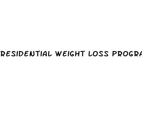 residential weight loss programs for adults