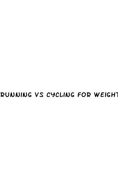 running vs cycling for weight loss