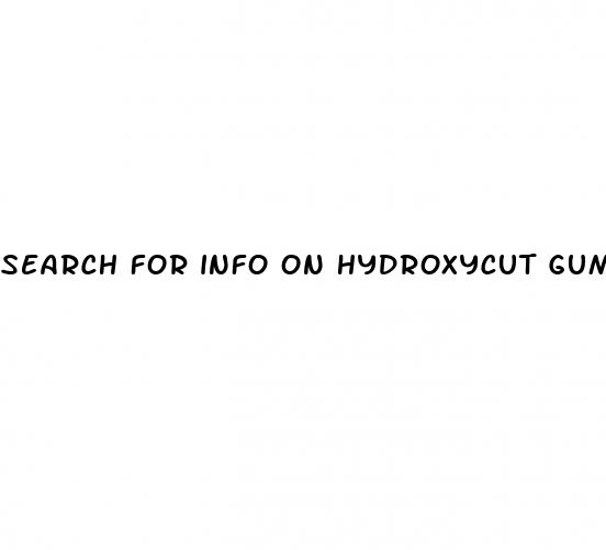 search for info on hydroxycut gummies diet