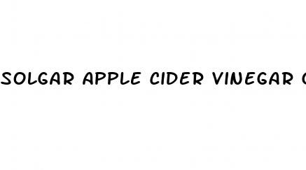 solgar apple cider vinegar gummies