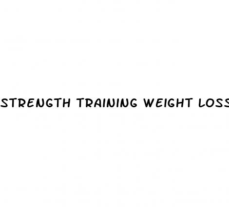 strength training weight loss