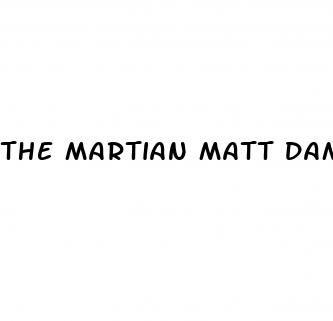 the martian matt damon weight loss