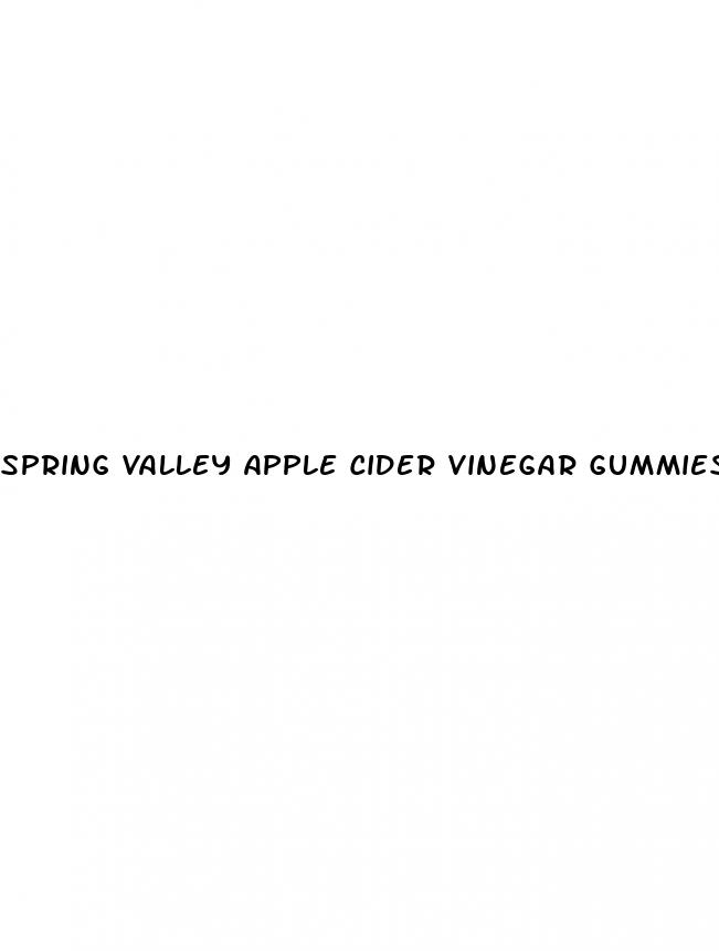 spring valley apple cider vinegar gummies para que sirve