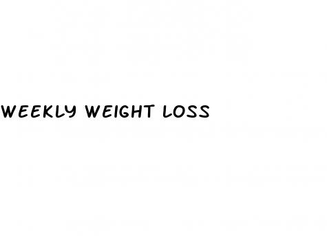 weekly weight loss