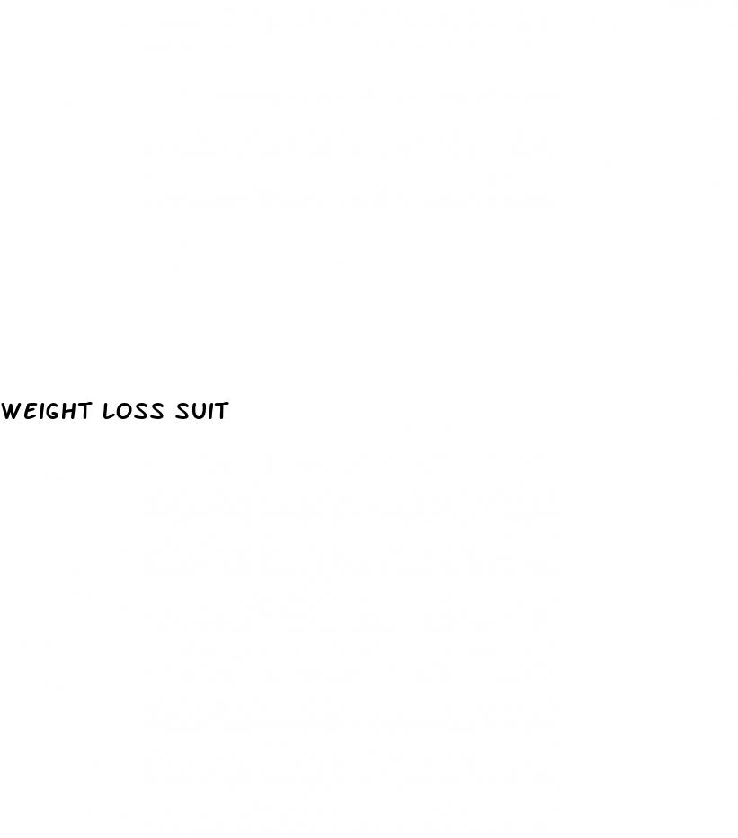 weight loss suit