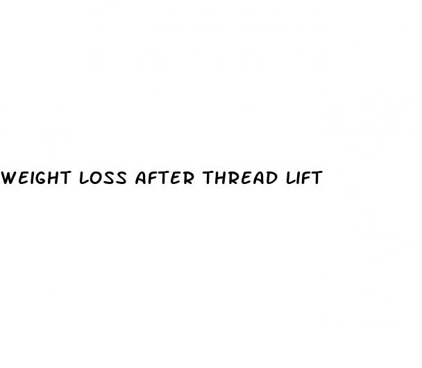 weight loss after thread lift