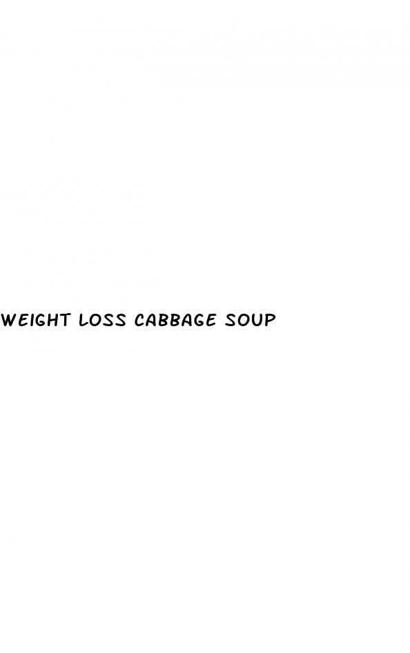 weight loss cabbage soup
