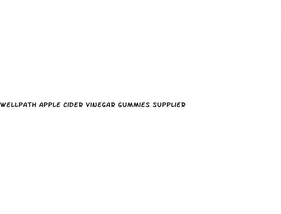 wellpath apple cider vinegar gummies supplier