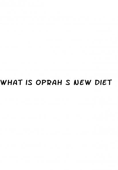 what is oprah s new diet
